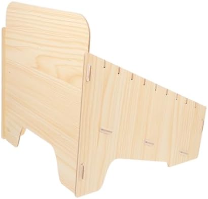 Tofficu Desk Organizer Wooden Mail Organizer Sections Office Supplies for Invoices Receipts Bills Cell Phone Storage Stand Easy Diy Assembly by Tofficu