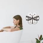 WADORN Funny Dragonfly Metal Toilet Paper Holder, Black Dragonfly Decorative Metal Toilet Paper Storage for Extra 8 Rolls Funny Freestanding Insect Wall Mounted Organizer for Restroom Bathroom Home - Image 7