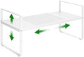 Expandable Kitchen Storage Shelves, 16.5"-27" L x 10.2" W by LOCVCDA