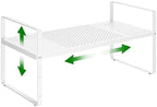 Expandable Kitchen Cabinet Shelf Organizer Rack, 16.5"-27" L x 8" W by LOCVCDA