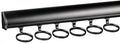TAG Hardware Premium 6 Hook 13 7/8 Inch Long Full Extension Pullout Closet Wardrobe Scarf Rack (Matte Black) by HardwareforHomeBusiness