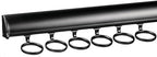 TAG Hardware Premium 6 Hook 13 7/8 Inch Long Full Extension Pullout Closet Wardrobe Scarf Rack (Matte Black) by HardwareforHomeBusiness