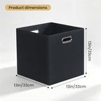 13x13 Storage Cubes Basket Containers for Shelf Cabinet Bookcase Boxes - Image 2