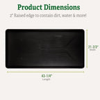 Gardener's Supply Company Jumbo Boot Tray | Multi-Purpose All Weather Waterproof Indoor and Outdoor Shoes Mat Made with Recycled Plastic | 43-1/4" L x 21-2/3" W x 2" D - Image 4