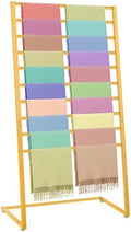 Hijab Organizer, 10 Tier Metal Scarf Holder Organizer, Freestanding Scarf Shawl Display Stand Belt Holder for Boutique Display, Retail Store, Bedroom, Clothing Store by Kritkin