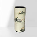Ceramic Umbrella Stand Umbrella Holder for Entryway Hand-Made Umbrella Stand Barrels Umbrella Holder Cane Floor Standing Vase Ceramic Storage Bucket for Home Office Entrance Indoor.(Ink 206) by Pllrbvshs