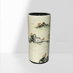 Ceramic Umbrella Stand Umbrella Holder for Entryway Hand-Made Umbrella Stand Barrels Umbrella Holder Cane Floor Standing Vase Ceramic Storage Bucket for Home Office Entrance Indoor.(Ink 206) by Pllrbvshs