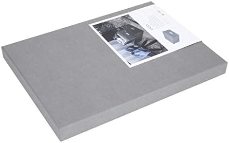 Bigso Box of Sweden Katia Collapsible Storage Box with Labelframe for Easy Identification - Simple Assembly Without Tools - Decorative Storage Boxes with Lids - 11.3in x 15.4in x 6.4in - Grey - Image 6