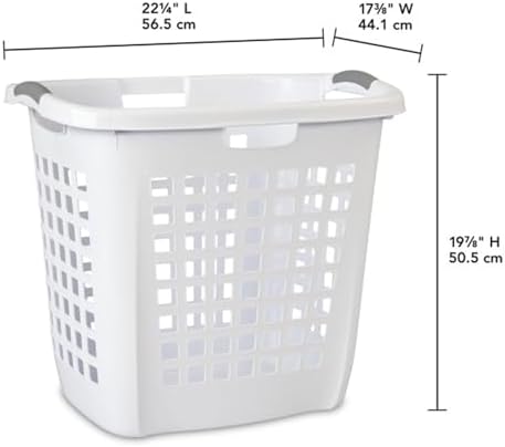 Sterilite Ultra Easy Carry Hamper, Laundry Basket Organizer, 8-Pack - Image 2