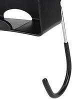 Electric Iron Holder,Heat ant 2 in 1 Wall Mounted Iron Board Rack,Iron and Ironing Board Storage Organizer Shelf,for Household Bathroom Laundry Room (Black) - Image 5