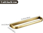 Leyden Brass Towel Bar,Antique Towel Rack Holder Bath 11.81 Inch Rod Hanger Wall Mounted Bathroom Accessories Vintage - Image 2