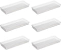 Oggi Clear Drawer Organizer - 6.25" X 15.75" (Set of 6) - Ideal for Organizing Kitchen Drawers, Office, Desk, Silverware, Kitchen Utensils, Cosmetics and Bathrooms by Unknown