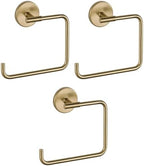 Delta Hand Towel Holder | Square Champagne Bronze Ring for Hanging Towels in Kitchen, Bathroom | Trinsic Accessories (Pack of 3) by Unknown