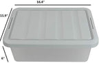 14 Quart Plastic Storage Box, Clear Storage Bin with Lid, 2 Packs - Image 3