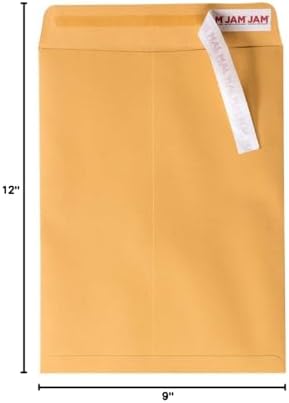 JAM PAPER 9 x 12 Open End Catalog Premium Envelopes with Peel and Seal Closure - Brown Kraft Manila - Bulk 250/Box - Image 6
