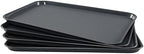 Boot Trays Set of 4, Plastic Shoe Tray Mat with Raised Edge - Image 3
