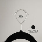 Utopia Home Velvet Hangers, Black, 100 Pack - Image 5