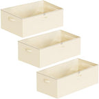 SpaceAid 3 Pack 10" High Under Bed Storage Containers, Large Underbed Storage Organizer Bins with Lids for Bedroom, Dorm, Clothes, Closet Organization, Bed Sheets and Blankets (Beige) - Image 7