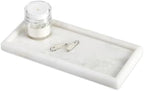 Koville African Natural Marble Tray, 10"x5" Coffee Table Vanity/Decorative Tray for Jewerly, Watch, Perfume Candle Tray for Home/Kitchen Countertop by Koville
