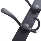 WEBI Coat Rack Wall Mount Long, 8 Tri Hooks for Hanging, 30 Inch Hook Rail, Hanger for Clothes, Jackets, Hats, Black, 2 Packs - Image 6