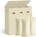 SONGMICS 160L Laundry Hamper, 4-Compartment Laundry Sorter with Lid by SONGMICSbySONGMICSHOME