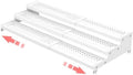 Expandable 3-Tier Metal Spice Rack, Heavy Duty Kitchen Step Shelf Organizer for Cabinet, Pantry & Countertop, Non-Slip Storage for Spices, Perfumes & Collectible Figures(WHITE,1PACK) by Sylrceo