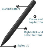 Surface Slim Pen 2 Matte - Bluetooth 5.0 Connectivity - 4,096 Points of Pressure Sensitivity - with Slim Pen 3 Tips and Pencil Holder - Image 3