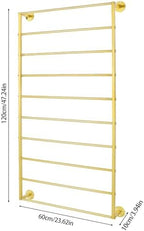 10 Tier Wall Mounted Rack,Scarf Display Stand,Belt Pants Hangers Scarves Hijab Stand, Towel Rack Ribbon Holder,Wrapping Paper Spool Storage for Retail Store - Image 2