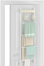 Over the Door Towel Rack for Bathroom 5 Tier Over The Door Towel Bar by NOVIMANGO