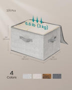 SONGMICS Set of 3 Storage Bins with Zipper Lids, 31 Quart Storage Boxes - Image 6