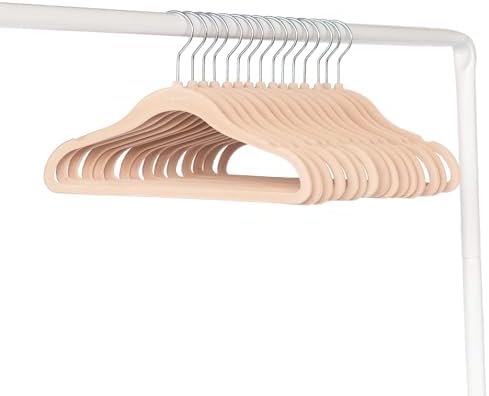 3 Sprouts Velvet Baby Hangers, Non Slip Slim, Hazelnut, 30 Pack - Image 4