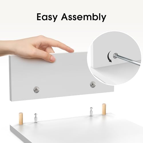 FITUEYES Dual Monitor Stand Riser, Adjustable Length and Angle, White - Image 5