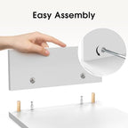 FITUEYES Dual Monitor Stand Riser, Adjustable Length and Angle, White - Image 5