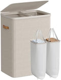 SONGMICS Laundry Basket, 170L Laundry Hamper with Lid, 2 Removable Bags by SONGMICSbySONGMICSHOME
