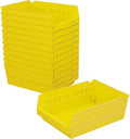 Akro-Mils 30150 Heavy Duty Plastic Shelf Bins, 12"x 8"x 4", Yellow, 12-Pack by Akro-Mils