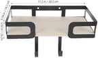 Ironing Board Hanger Black with Removable Hooks, Wall Mounted - Image 2