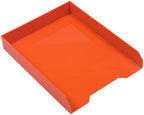 JAM PAPER Stackable Paper Trays - Orange - Desktop Document, Letter, & File Organizer Tray - 2/Pack - Image 4