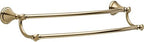Delta Towel Rack | 24 Inch Champagne Bronze Double Bar for Kitchen or Bathroom Towels | Cassidy Accessories by Unknown