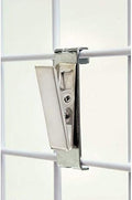 NAHANCO GW122 2" Metal Pinch Clips for Gridwall, Brushed Chrome (Pack of 12) by National+Hanger+Company%2C+Inc.