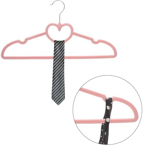 Coloch 50 Pack Pink Velvet Hangers, Non-Slip Clothes Hangers with 360 Degree Rotating Hook Thin Felt Adult Hanger for Coat, Dress, Shirt, Jacket - Image 5