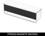 iDesign Magnetic Clear Plastic Organizer Bins, Medium, 4-Pack - Image 4