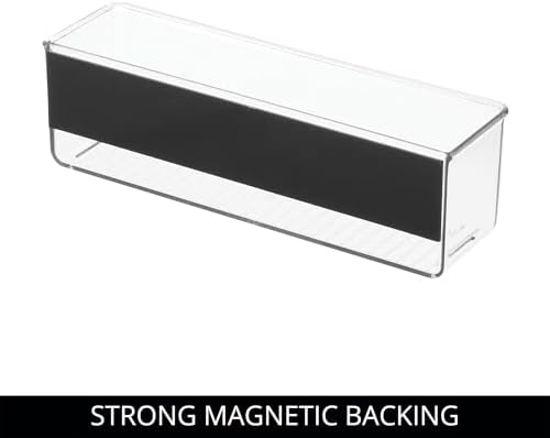 iDesign Magnetic Medium Clear Plastic Organizer Bins, 2-Pack - Image 4
