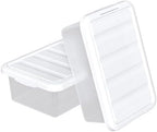 Stackable Plastic Storage Bins with Lids, 14 Qt, 2 Pack - Image 7