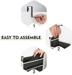 Over The Door Hanging Organizer 5-Shelves and 10 Side Pockets, Over The Door Storage for Bathroom and Bedroom, Back of Door Organizers for Baby Accessories and Kid's Toys (13"x5"x44", Black) - Image 6