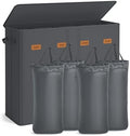 SONGMICS 210L Laundry Hamper, 4-Compartment Laundry Sorter with Lid by SONGMICSbySONGMICSHOME