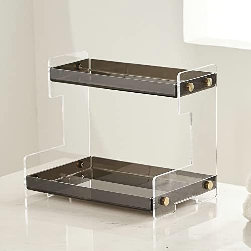 FFK Bathroom Organizer Countertop,2 Tier Bathroom Counter Organizer Kitchen Spice Rack Cosmetic Organizer,Countertop Storage Shelf for Bathroom, Kitchen, Living Room, Bedroom, Dressing Table - Image 5