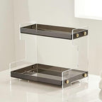 FFK Bathroom Organizer Countertop,2 Tier Bathroom Counter Organizer Kitchen Spice Rack Cosmetic Organizer,Countertop Storage Shelf for Bathroom, Kitchen, Living Room, Bedroom, Dressing Table - Image 5
