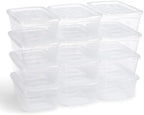 Rubbermaid Cleverstore Home/Office 6 Quart Clear Plastic Storage Tote Container Box Bin with Lid for Garage or Basement, (12 Pack) by Rubbermaid