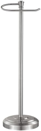 Brushed Nickel Toilet Paper Holder Free Standing，Stainless Steel by HIOFLYME