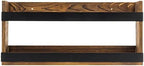 MyGift Magazine Rack, Burnt Wood & Black Metal, Wall-Mounted Display - Image 6
